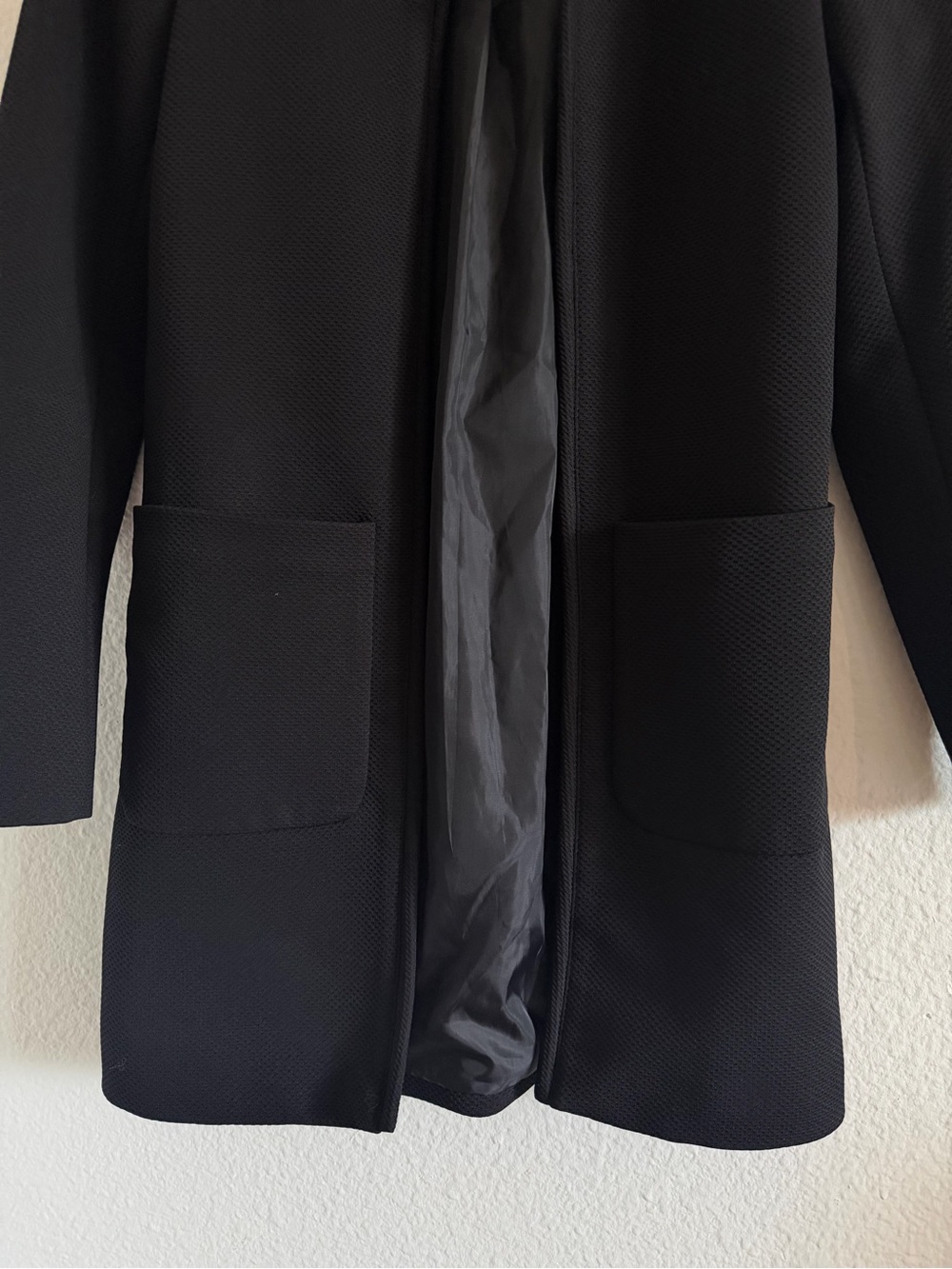 H&M Collarless Open-Front Blazer Jacket - Picture 2 of 7